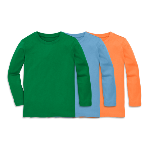 Kids Long Sleeve Classic Tee 3 Pack