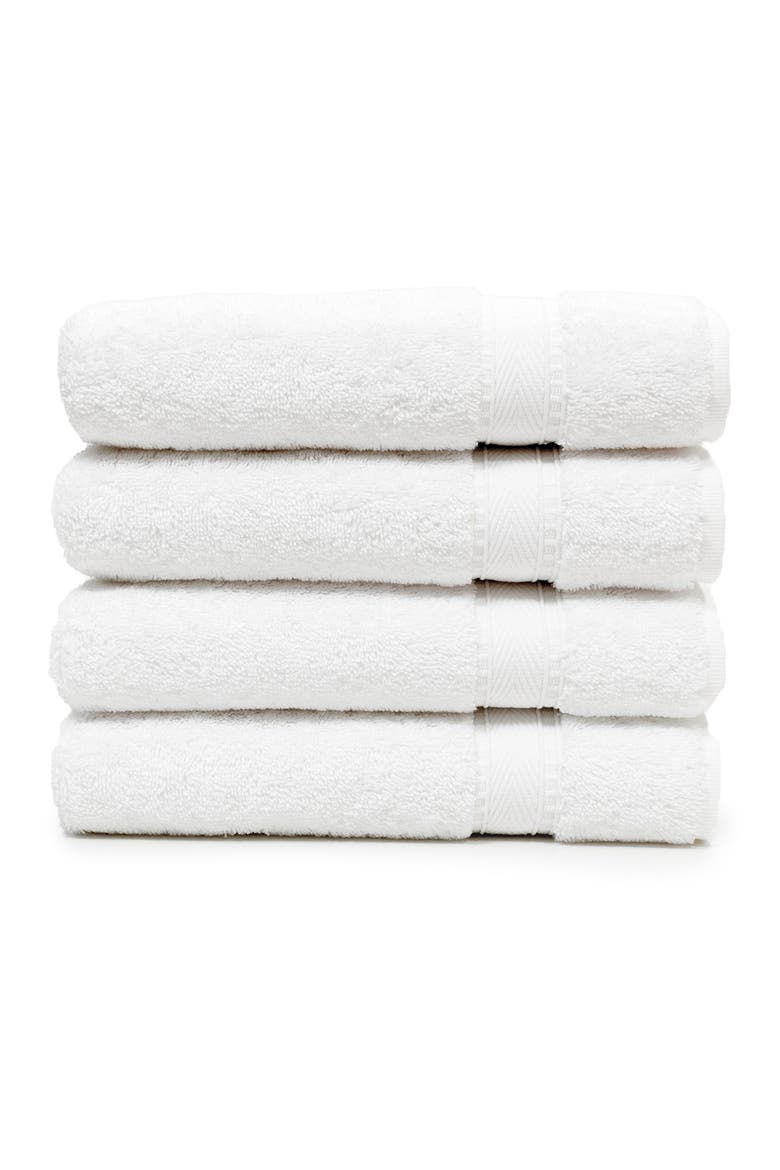 Sinemis Terry Hand Towels - Set of 4 - White, Main, color, WHITE