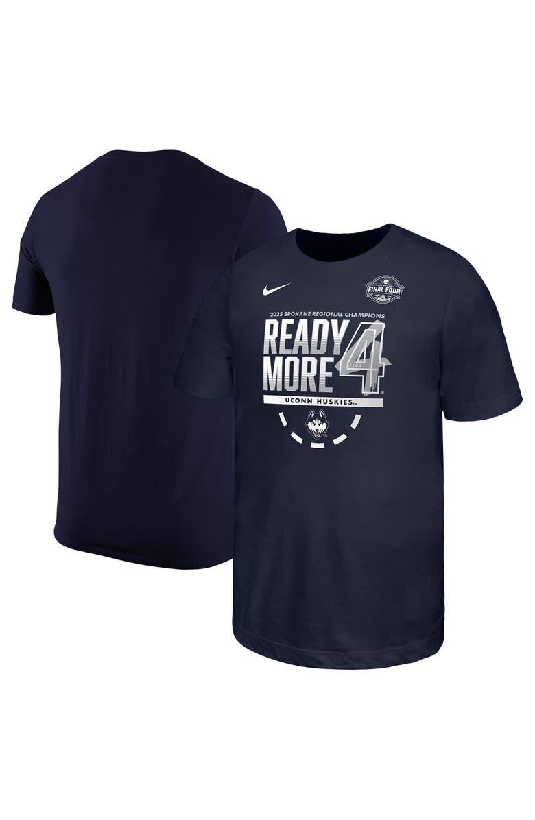 Nike Youth Nike  Navy UConn Huskies 2025 NCAA Women's Basketball Tournament March Madness Final Four Locker Room T-Shirt, Main, color, 