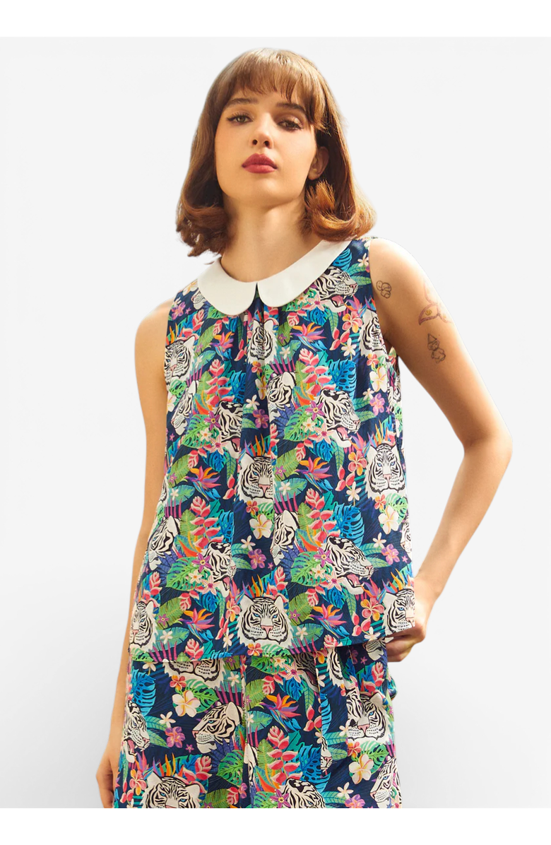 ModCloth Take Me Somewhere Warm Top, Main, color, Tropic Like It's Hot