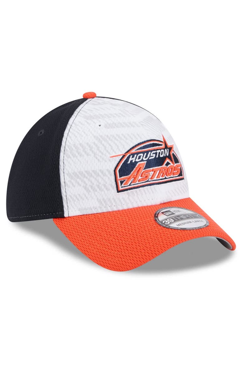 Men's New Era Navy/Orange Houston Astros 2025 MLB Clubhouse 39THIRTY Flex Hat, Alternate, color, Navy
