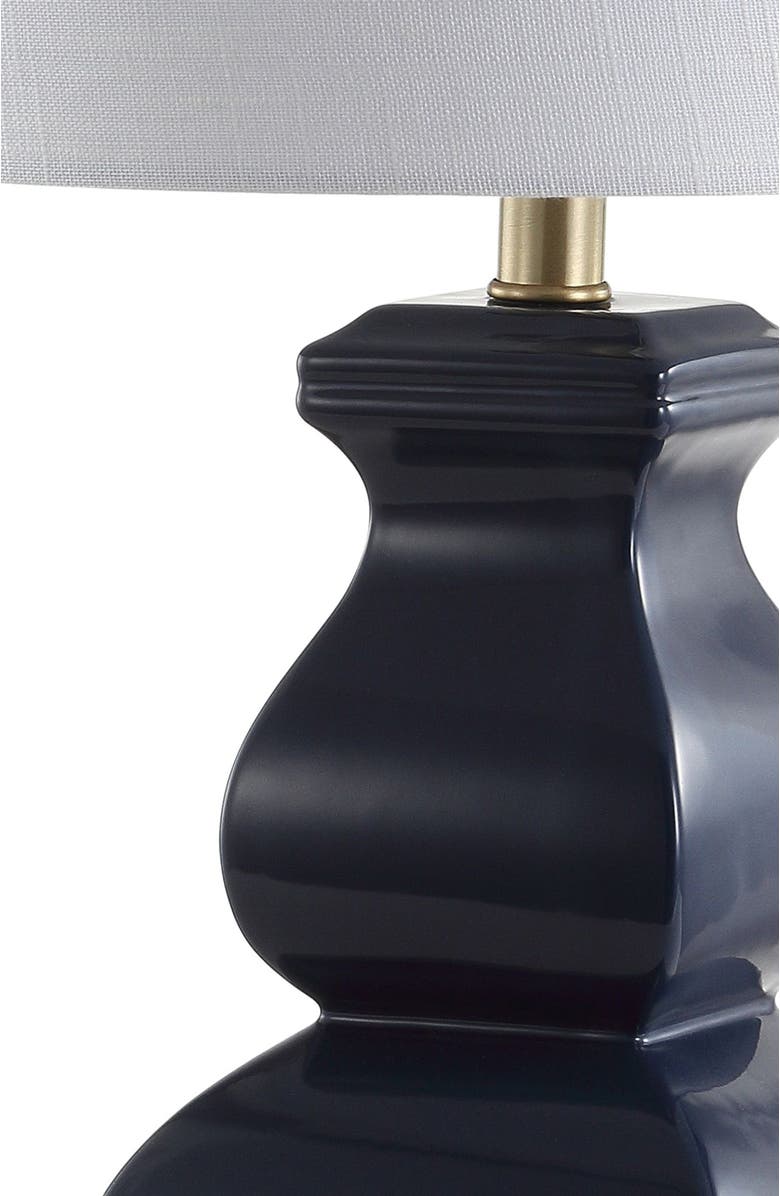 JONATHAN Y Vienna Ceramic LED Table Lamp, Alternate, color, Navy