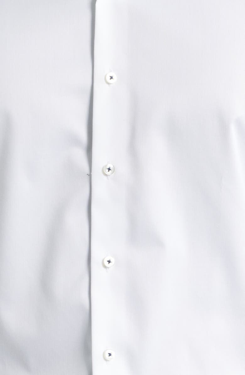 1863 by Eterna Modern Fit White Cotton Twill Dress Shirt, Alternate, color, White