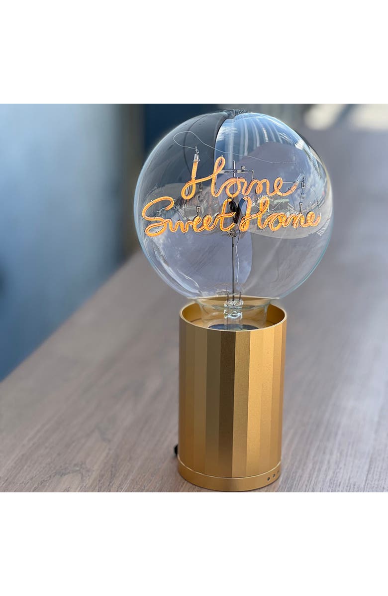 MITB Home Sweet Home Portable Table Lamp, Alternate, color, Gold