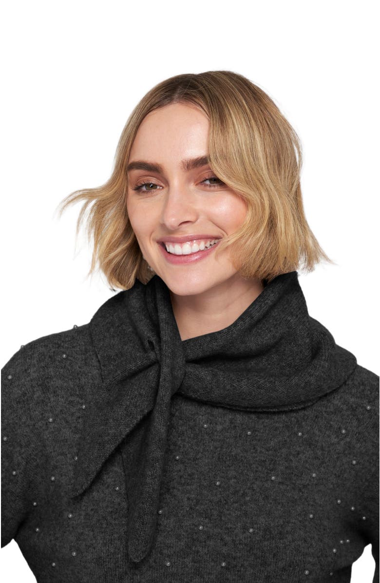 ELLE Collection Sweater Scarf, Main, color, Black