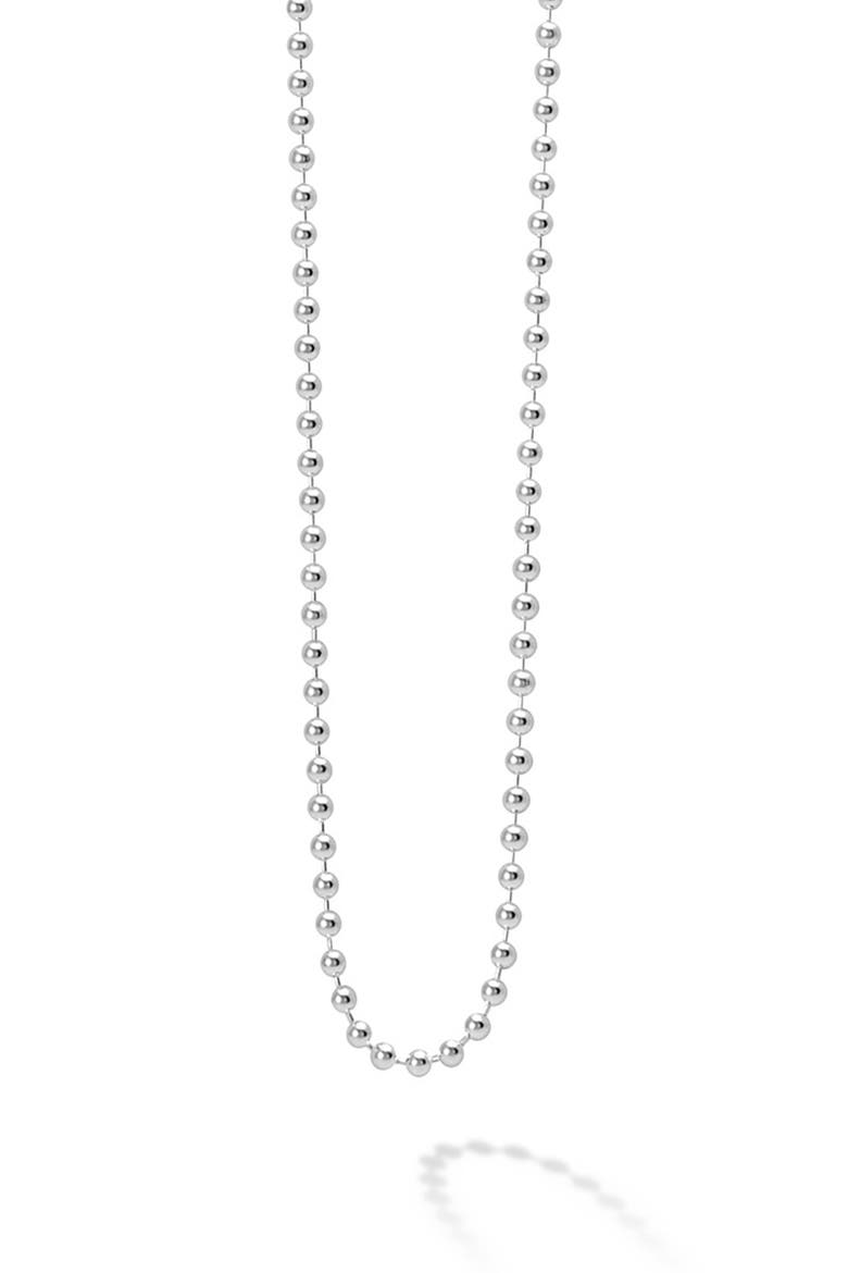 Ball Chain Necklace, Alternate, color, SILVER