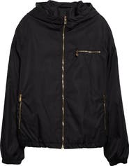 Versace Nylon Twill Hooded Windbreaker