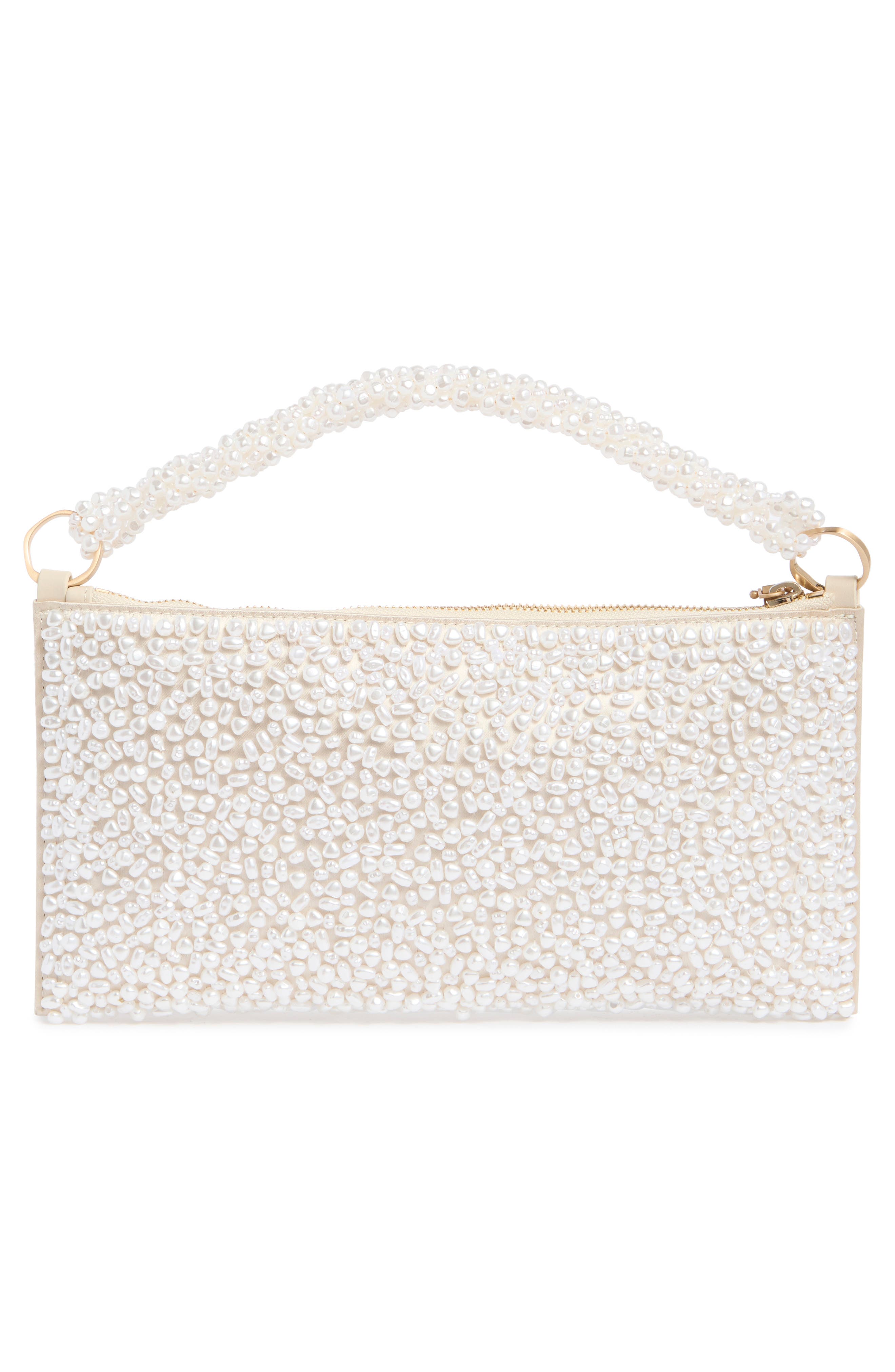 Cult Gaia Hera Nano Imitation Pearl Shoulder Bag, Alternate, color, Pearl