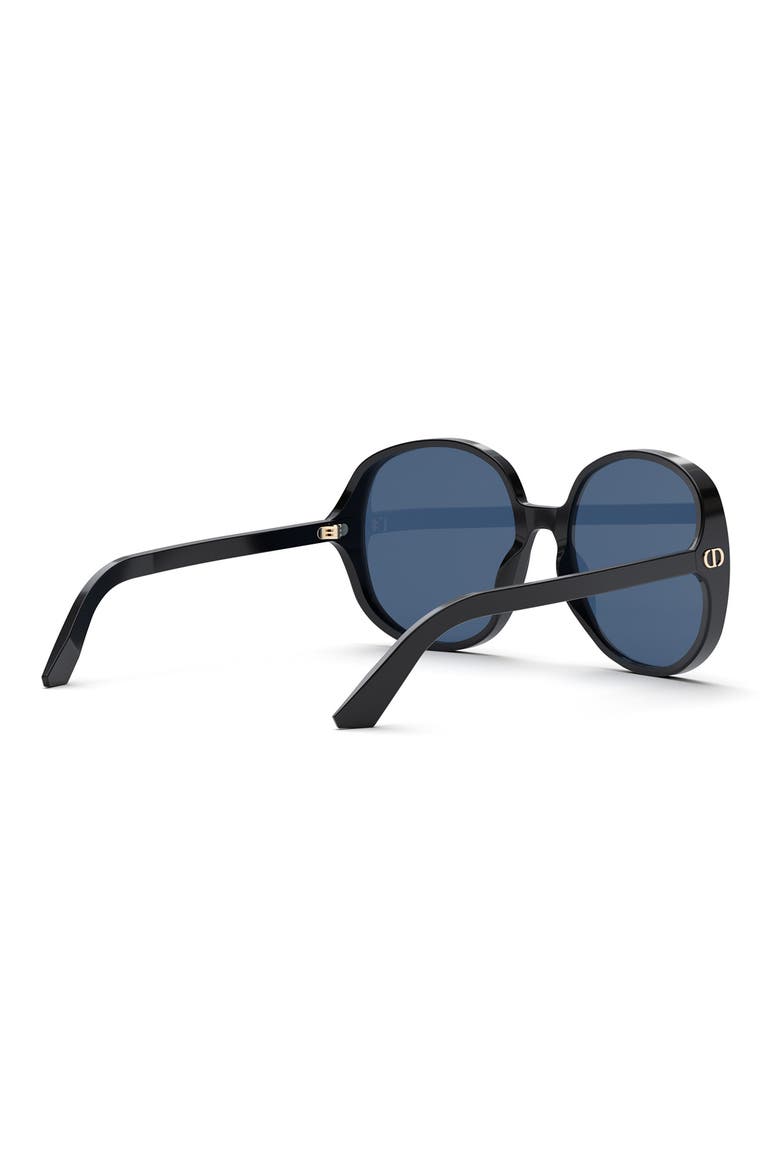 Ddoll R1U 62mm Square Sunglasses, Alternate, color, SHINY BLACK / BLUE