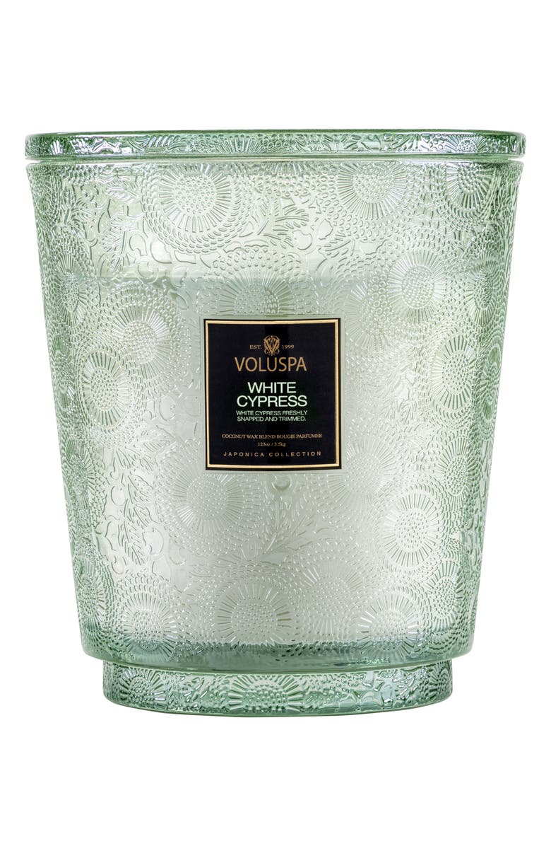 Voluspa Japonica White Cypress Hearth Candle, Main, color, White Cypress