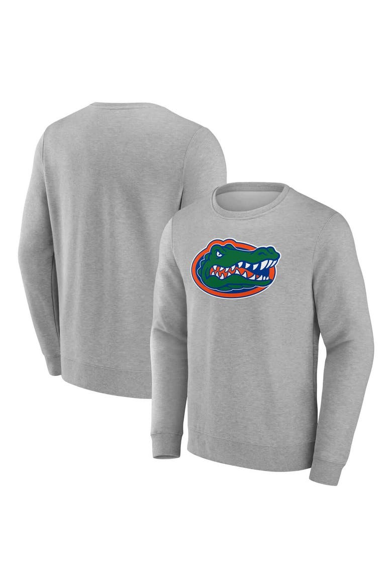 Men's Fanatics Gray Florida Gators Applique Fleece Pullover Sweatshirt, Alternate, color, Gray