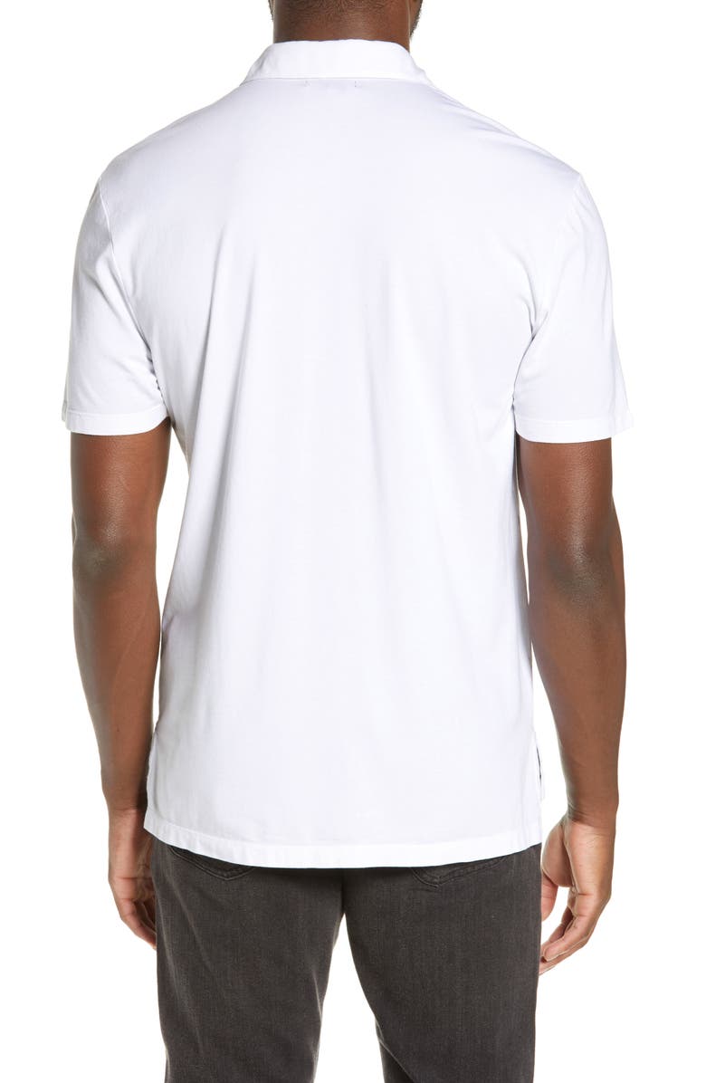 PAIGE Burke Slim Fit Polo, Alternate, color, Freshwhite