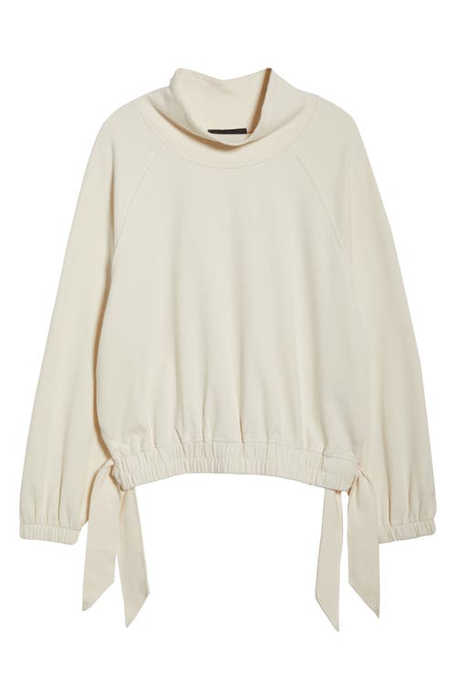 Ugg(r) Seren Side Tie Funnel Neck Top In Neutral