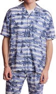 PAISLEY & GRAY Island Print Camp Shirt