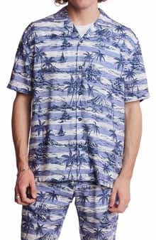 PAISLEY & GRAY Island Print Camp Shirt