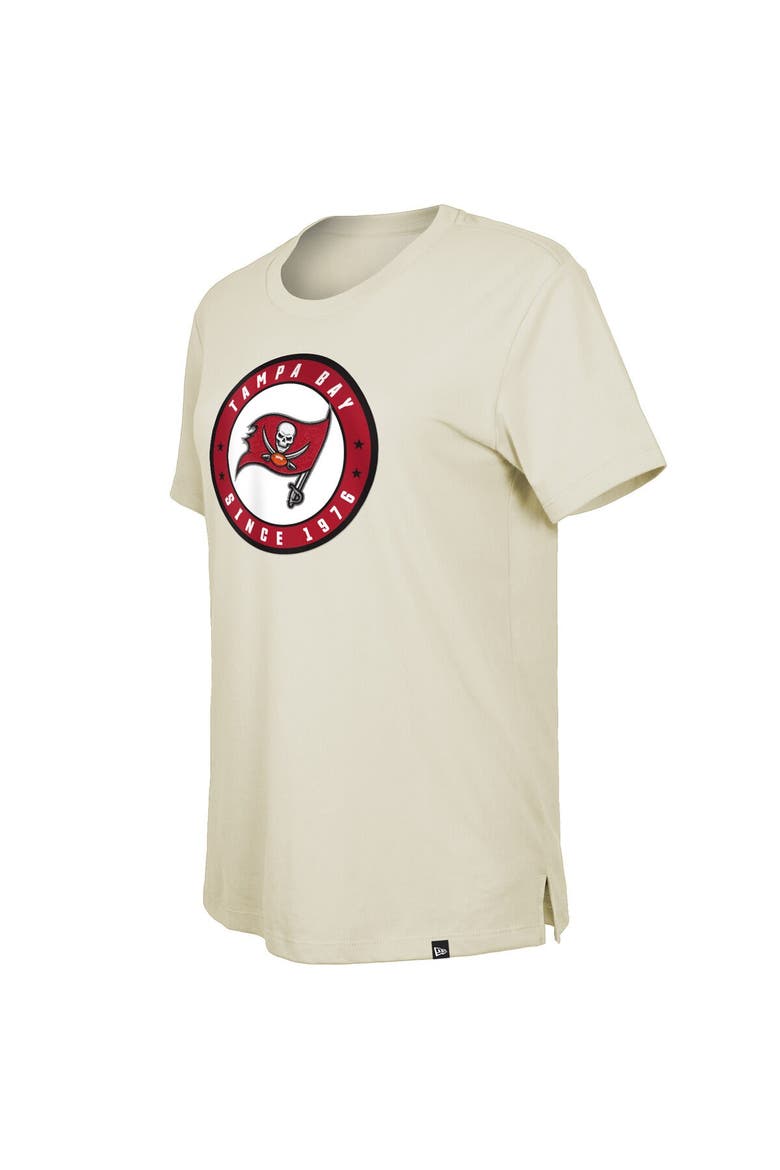Women's New Era  Cream Tampa Bay Buccaneers 2023 NFL Draft T-Shirt, Alternate, color, Cream