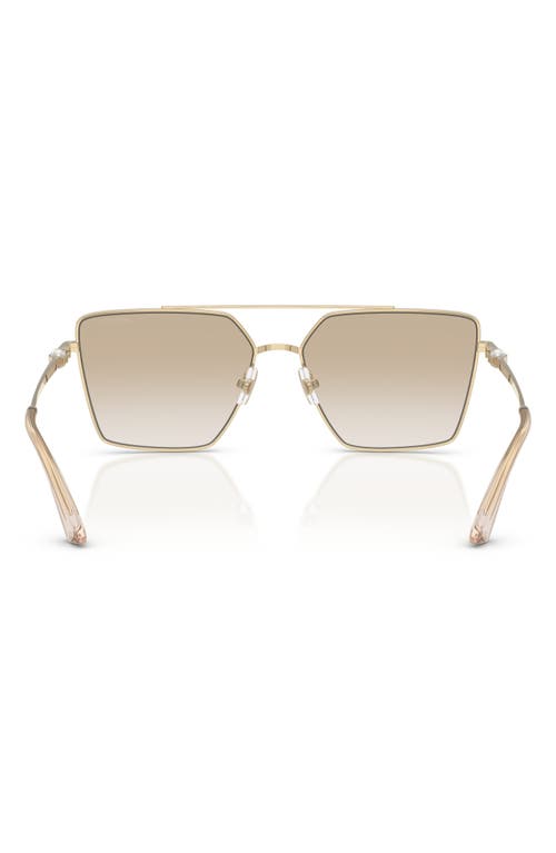 Jimmy Choo Joss 58mm Gradient Square Sunglasses In Gold