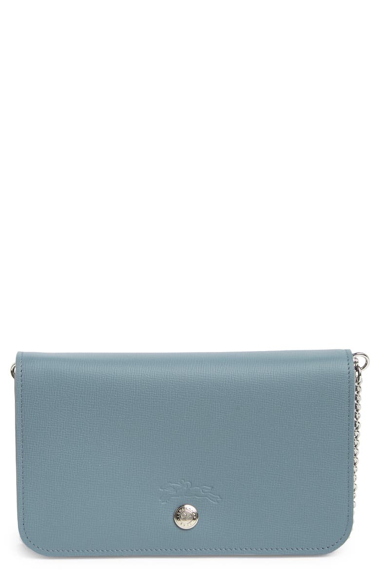 Longchamp Le Pliage Wallet on a Chain, Main, color, Nordic