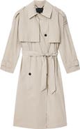 AllSaints Linnie Lib Cotton & Nylon Trench Coat