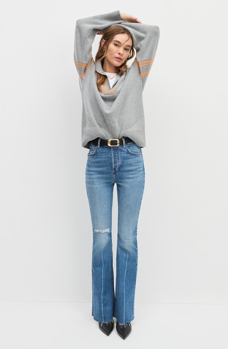 Favorite Daughter Leather Belt, Alternate, color, Black/ Polished Gold