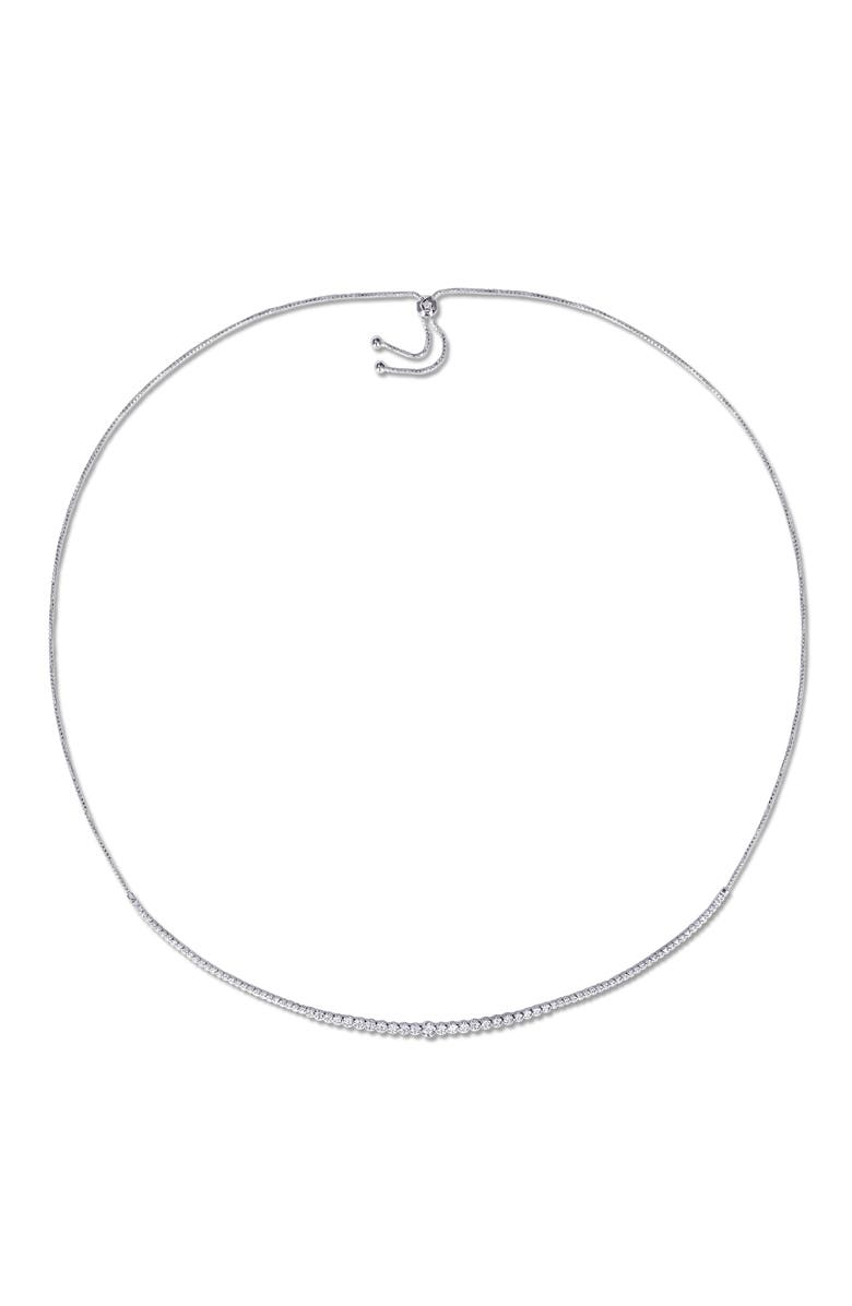Julianna B. Lab-Grown Diamond Graduated Necklace 14k, Alternate, color, White Gold