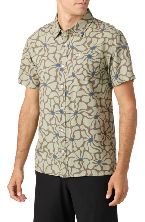 O'neill Men's Original Eco Print Standard Shirt In Seagrass