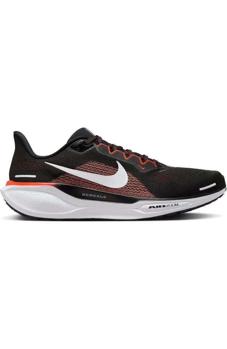 Nike Unisex Nike Black Cincinnati Bengals Zoom Pegasus 41 Running Shoes, Main, color, Black