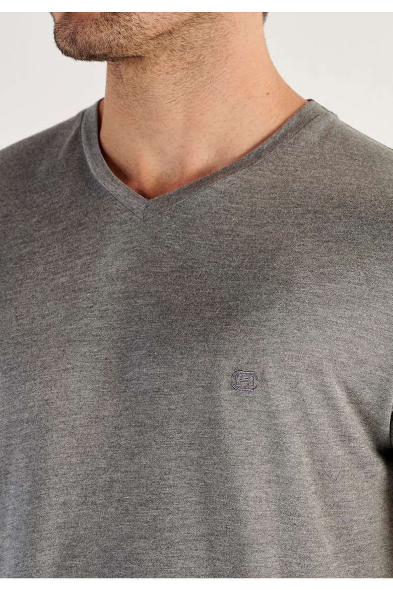 Cocooning V-Neck T-Shirt, Alternate, color, Grey