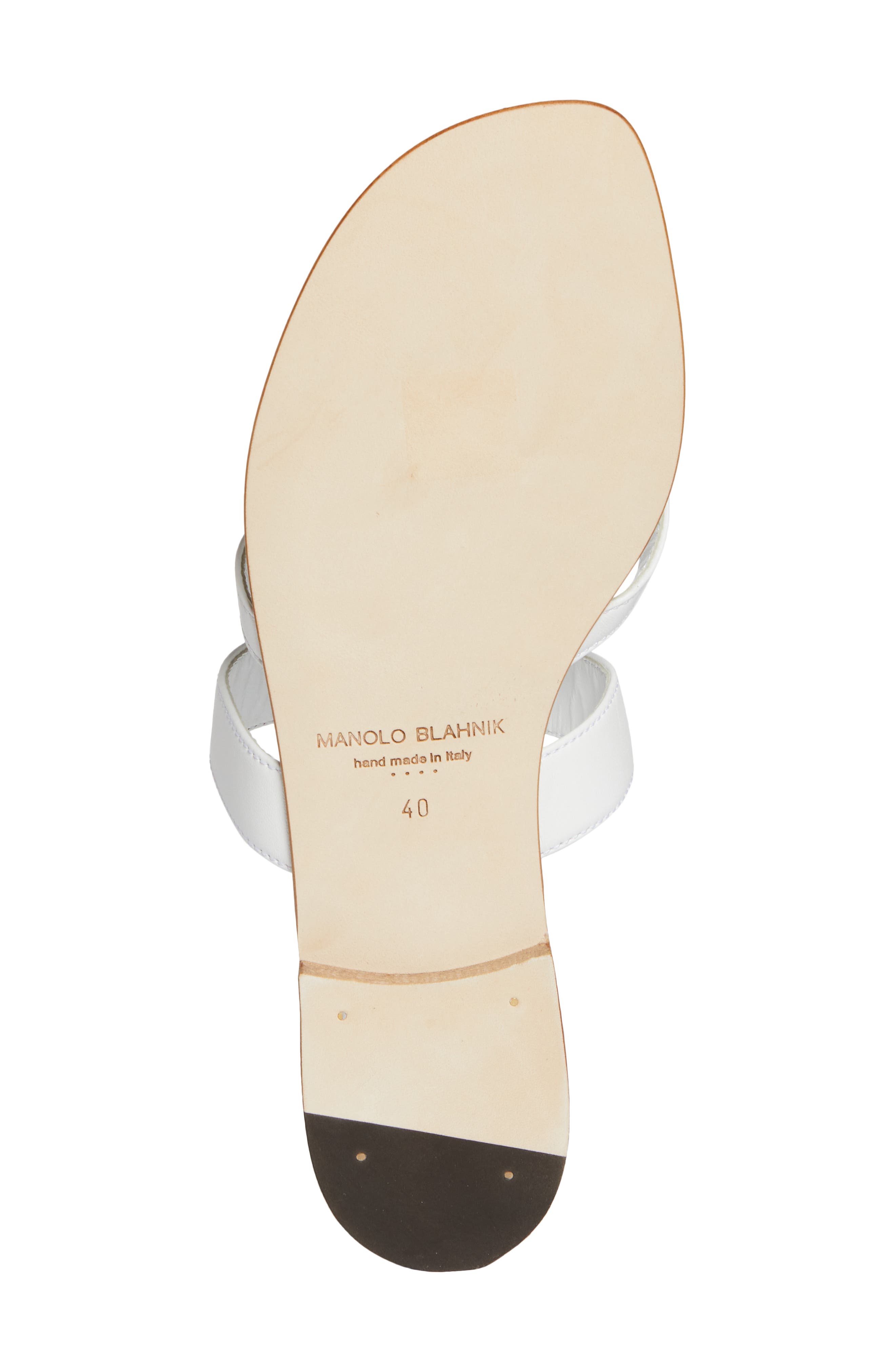 Manolo Blahnik Susa Sandal, Alternate, color, White