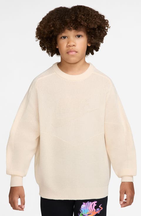 Kids' Sportswear Knit Crewneck Sweater