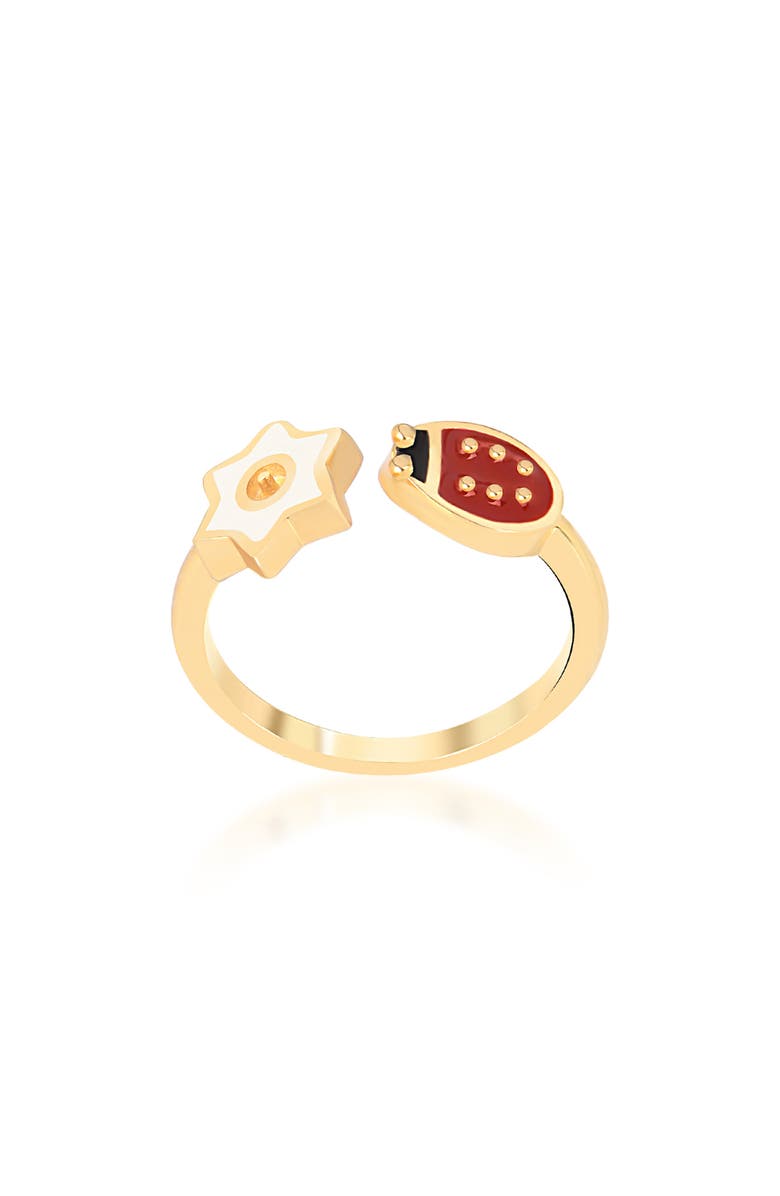 GABI RIELLE Lady Scarlet Ladybug Ring, Main, color, 