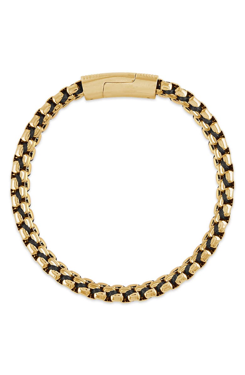 Esquire Chain & Cord Bracelet, Main, color, Gold