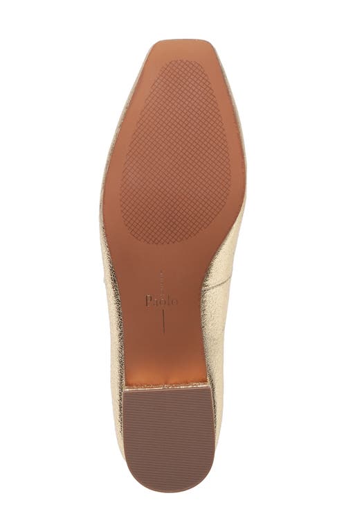 Linea Paolo Marcel T-strap Pump In Gold