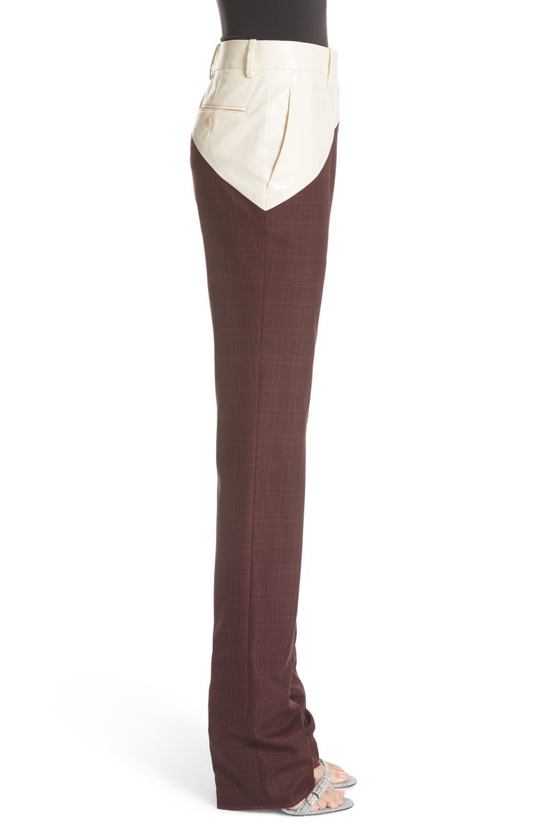 Calvin Klein 205W39NYC Coated Panel Wool & Silk Pants, Alternate, color, 