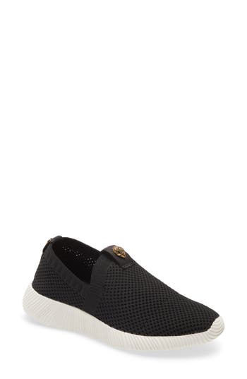 Kurt Geiger Womens Black Lorna Embellished Mesh Trainers 35 In Black