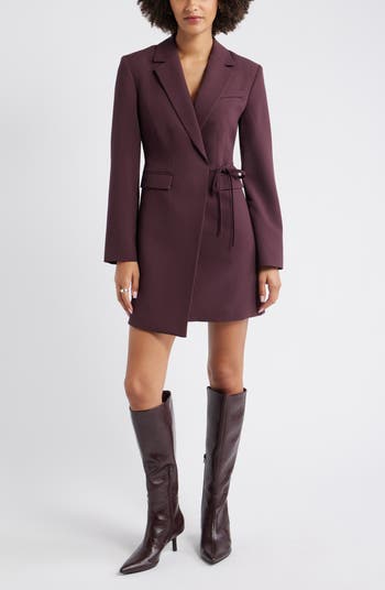 The Icon Suiting Wrap Blazer Dress