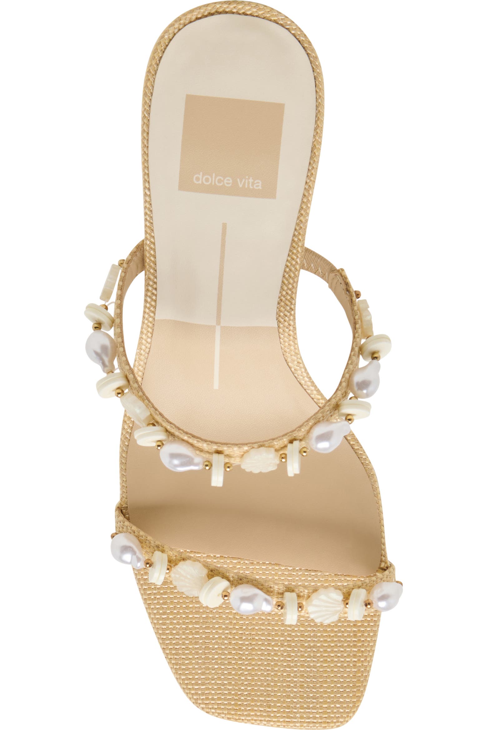 Grason Dolce Vita Grason Bead & Faux Pearl Sandal (Women) | Nordstromrack