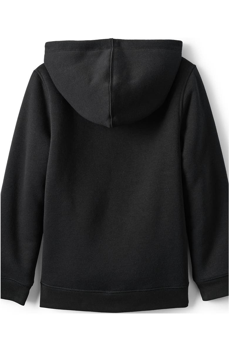 Lands' End Kids High Pile Lined Zip Hoodie, Alternate, color, Black