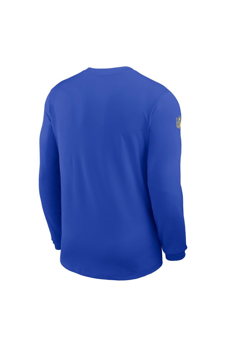 Nike Men's Nike Royal Los Angeles Rams Sideline Coach UV Dri-FIT Long Sleeve Shirt, Alternate, color, Royal