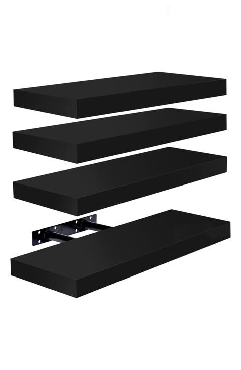 Set of 4 Floating Wall Shelves