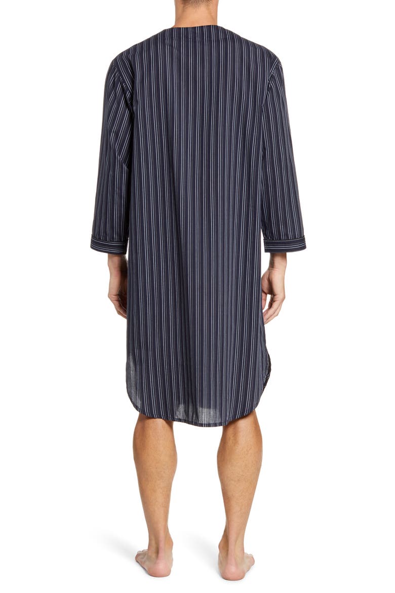 Bar Blues Cotton Blend Nightshirt, Alternate, color, NAVY