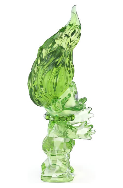 Swarovski Good Luck Crystal Troll In Green