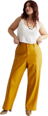 June + Vie High Waisted Faux Leather Pant