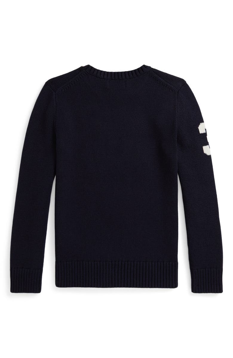 Polo Ralph Lauren Polo Bear Cotton Sweater, Alternate, color, Rl Navy