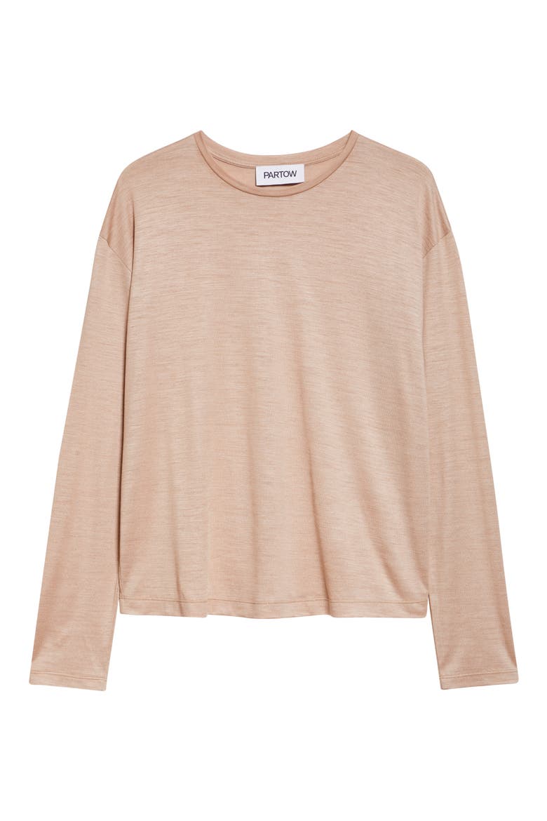 Myrtle Long Sleeve Modal & Cashmere T-Shirt, Alternate, color, BLUSH