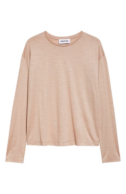 Myrtle Long Sleeve Modal & Cashmere T-Shirt