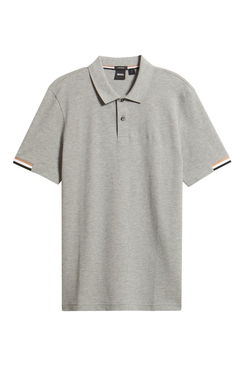 Parlay Cotton Piqué Polo, Alternate, color, SILVER
