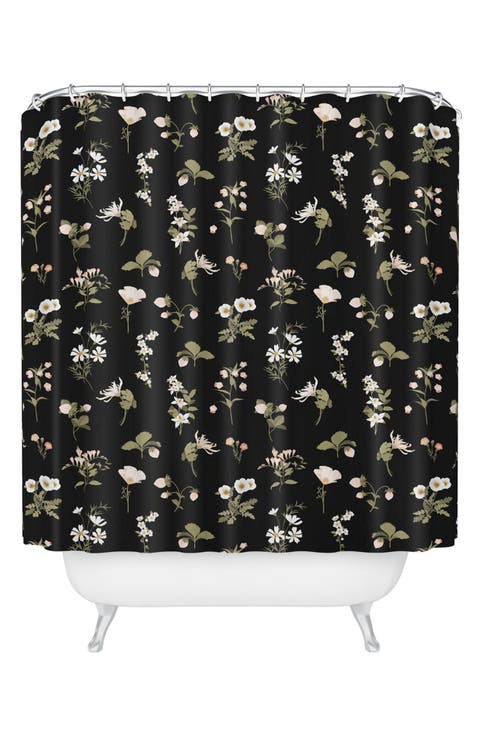 Pineberries Botanical Shower Curtain
