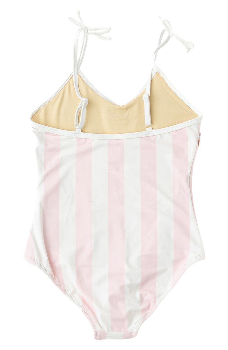 Shade Critters Kids' Summer Strawberry Sequin Stripe UPF 50+ One-Piece Swimsuit, Alternate, color, Pink