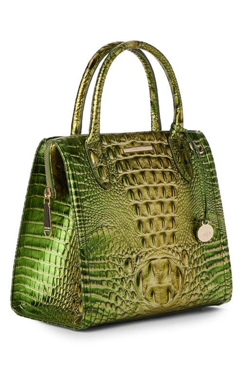 Brahmin Small Caroline Croc Embossed Leather Satchel